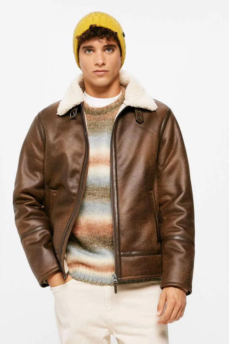 Cazadora aviador doble faz