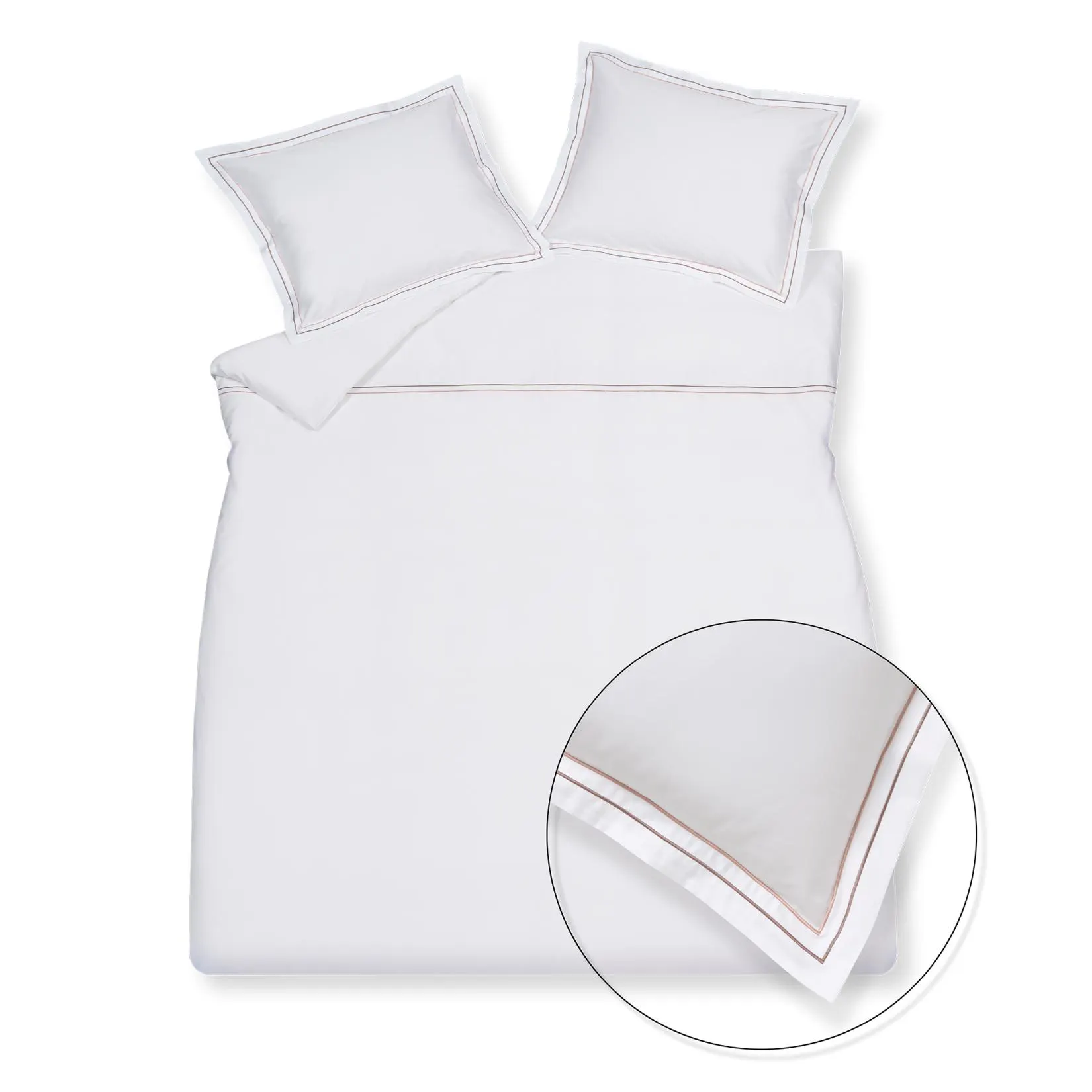 PURITY NAPELS XL dekbedovertrekset | rosewood