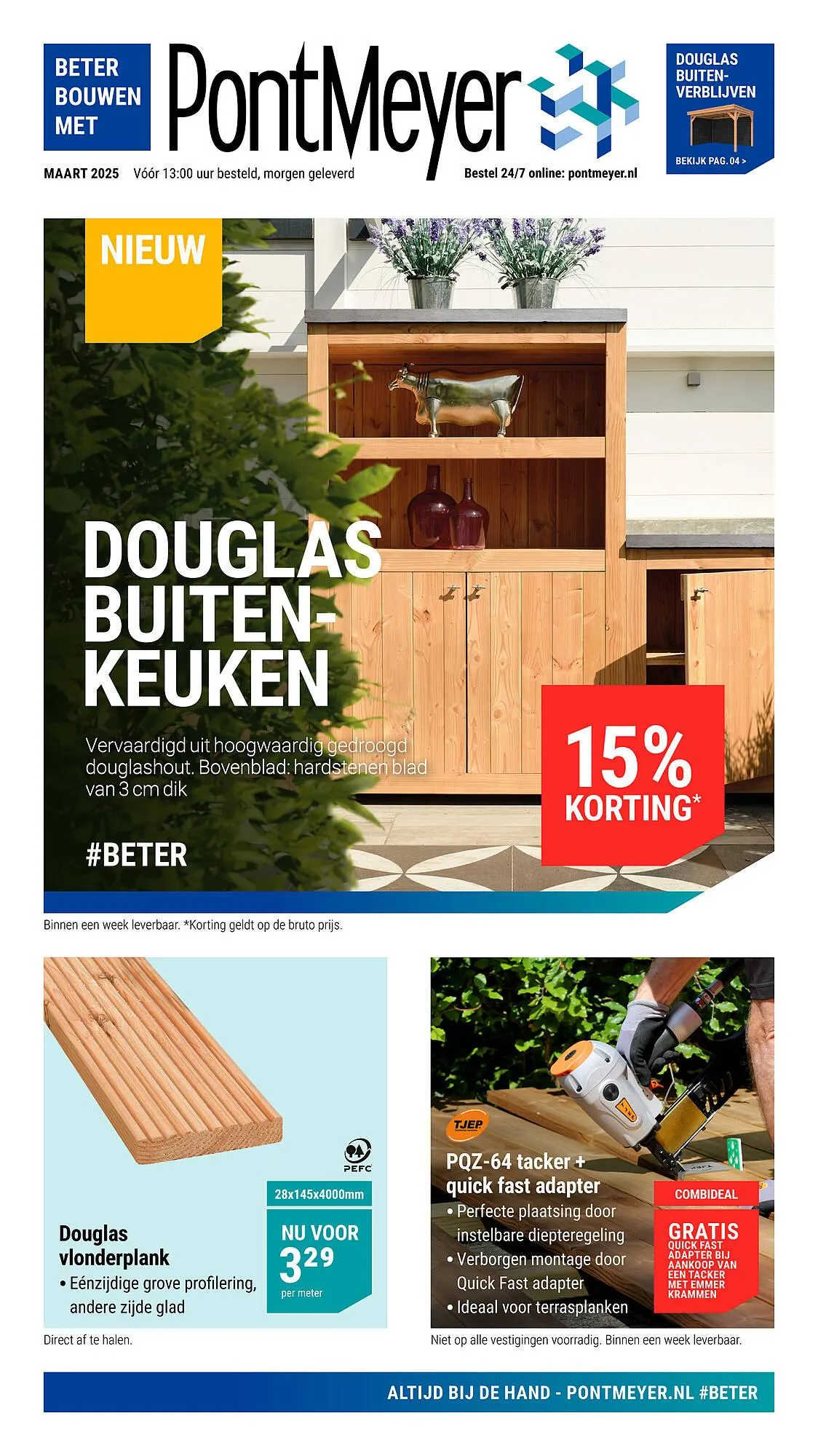 Pontmeyer folder van 1 maart tot 31 maart 2025 - Folder pagina 1
