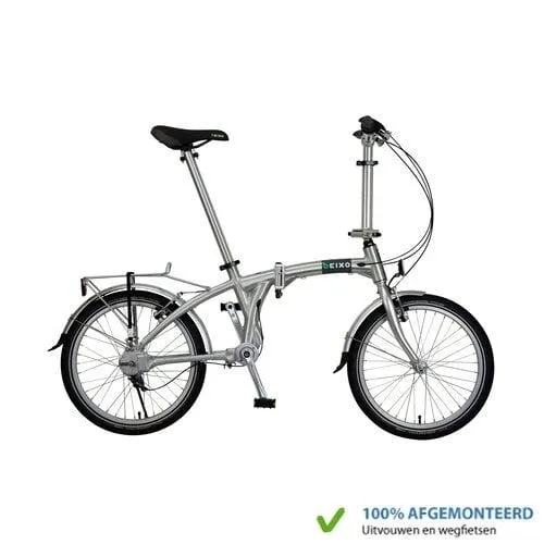 Beixo Vouwfiets Compact met cardanas aandrijving Zilver