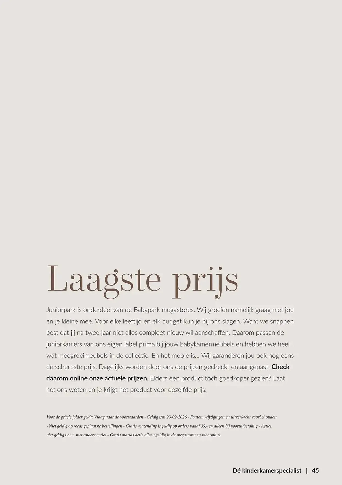 Babypark folder van 10 februari tot 23 februari 2026 - Folder pagina 45