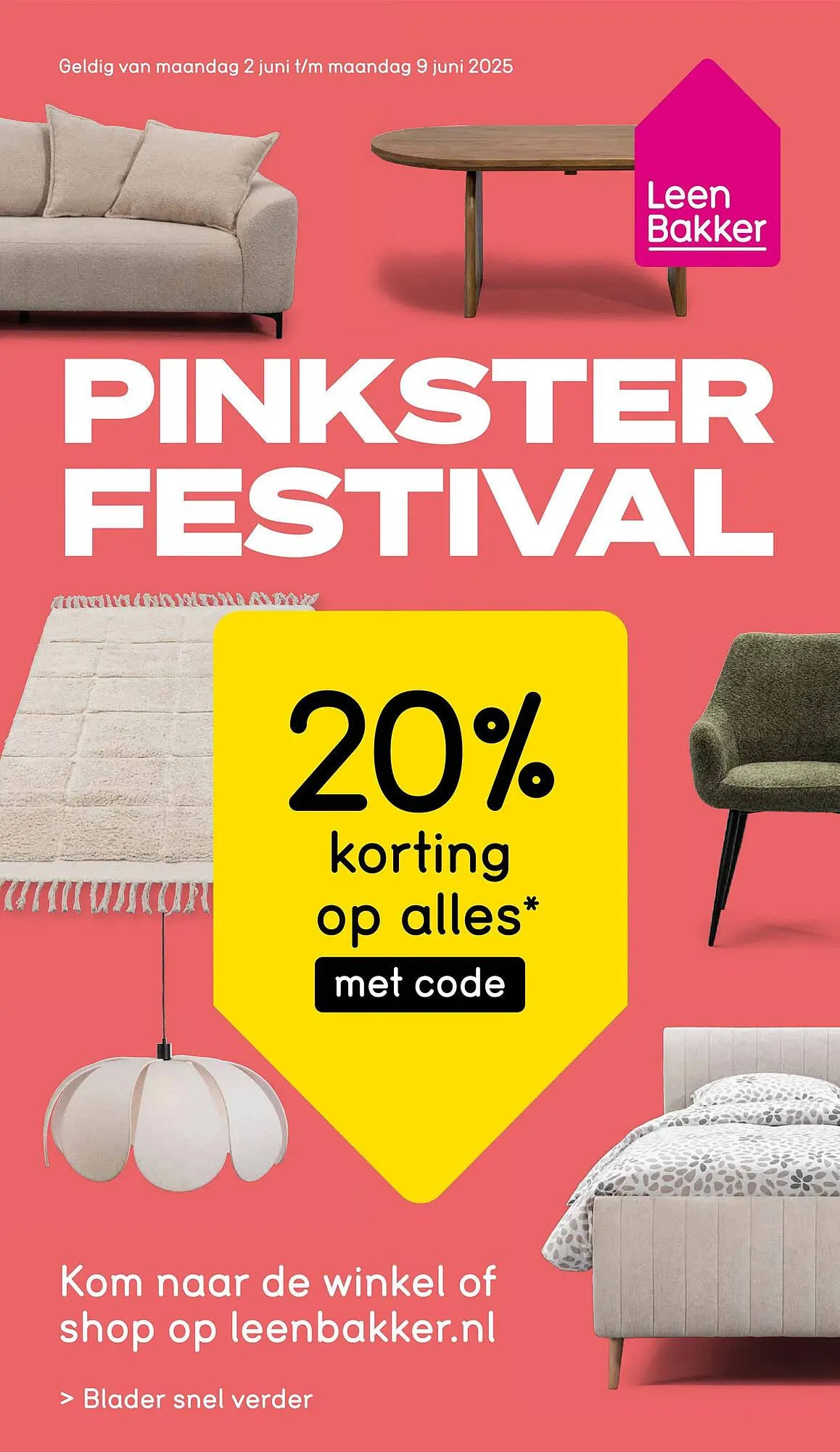 Leen Bakker folder van 2 juni tot 9 juni 2025 - Folder pagina 1