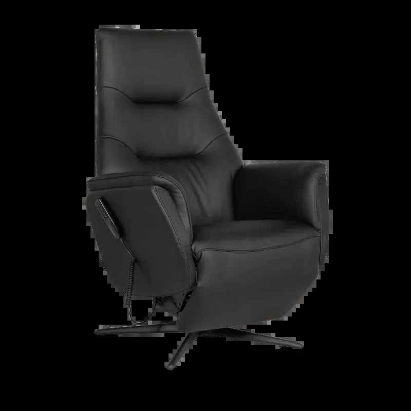 Relaxfauteuil Elegance - Leder B900 Black (OP=OP)