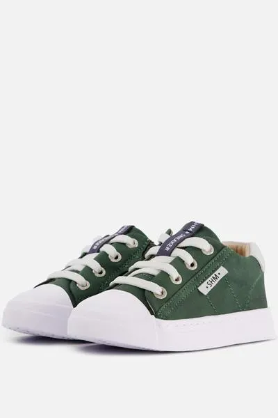 Shoesme Sneakers groen Leer