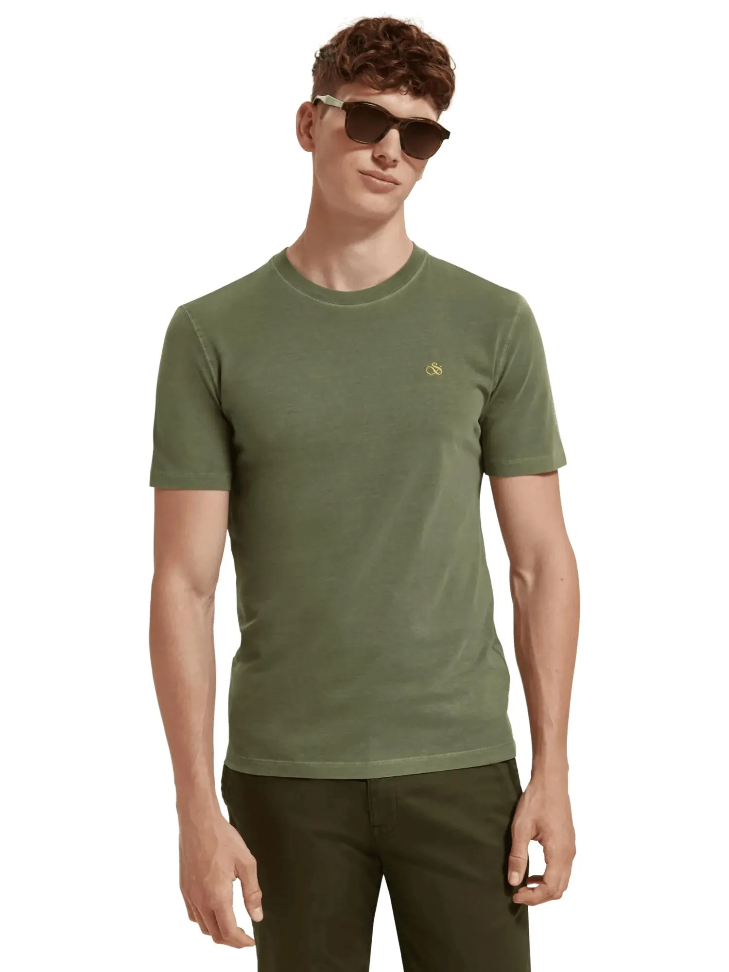 Regular fit garment-dyed T-shirt