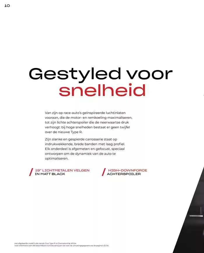 Civic Type R van 19 november tot 30 juni 2025 - Folder pagina 10