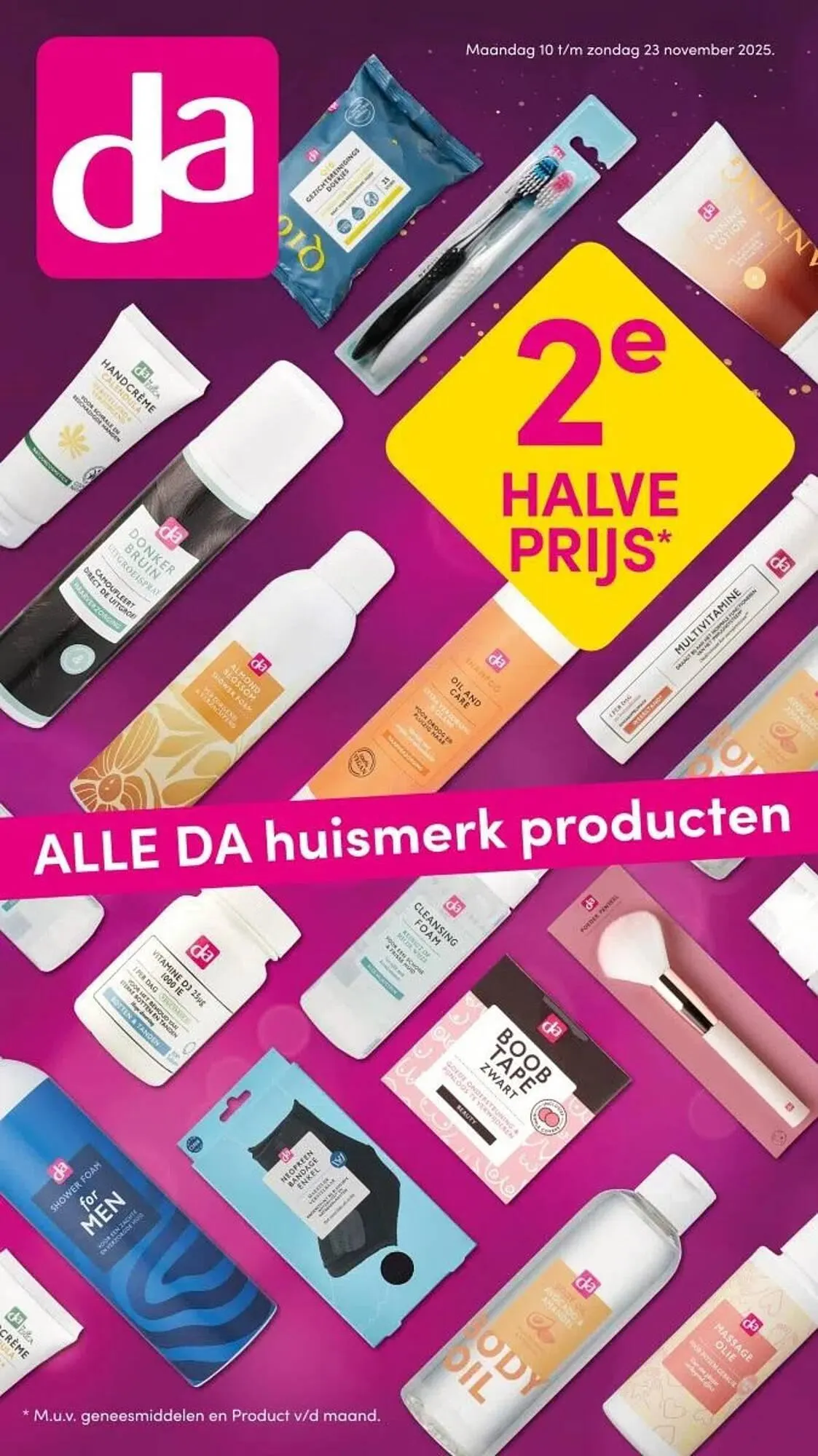 DA folder van 16 november tot 23 november 2025 - Folder pagina 1