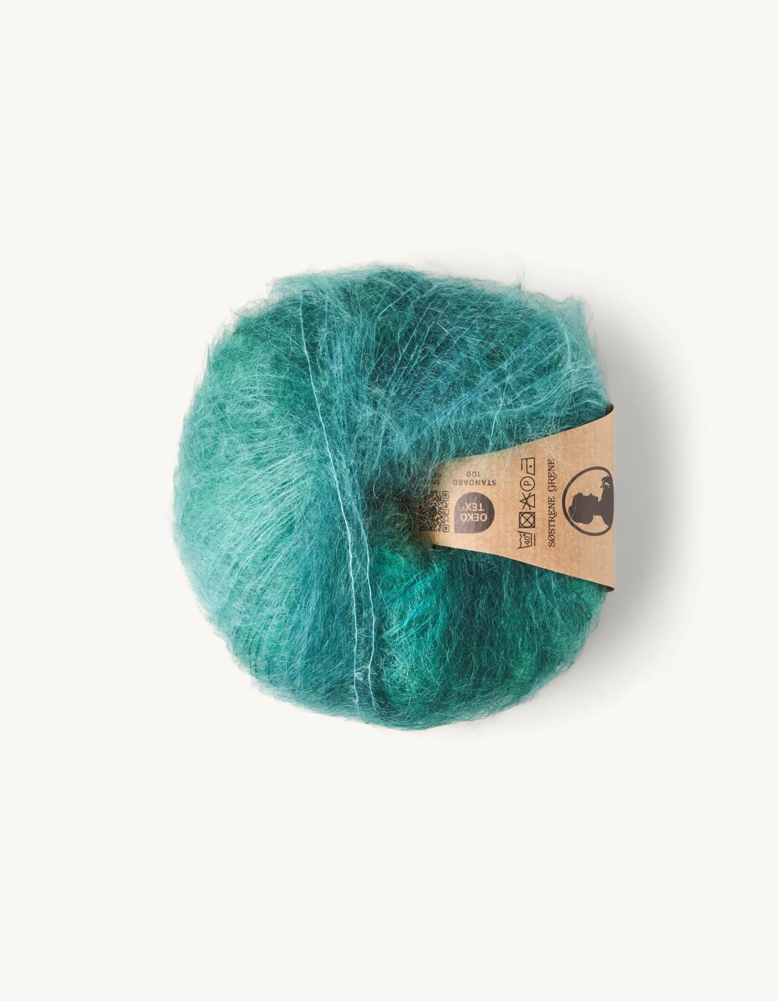 Mohairgaren met nylon