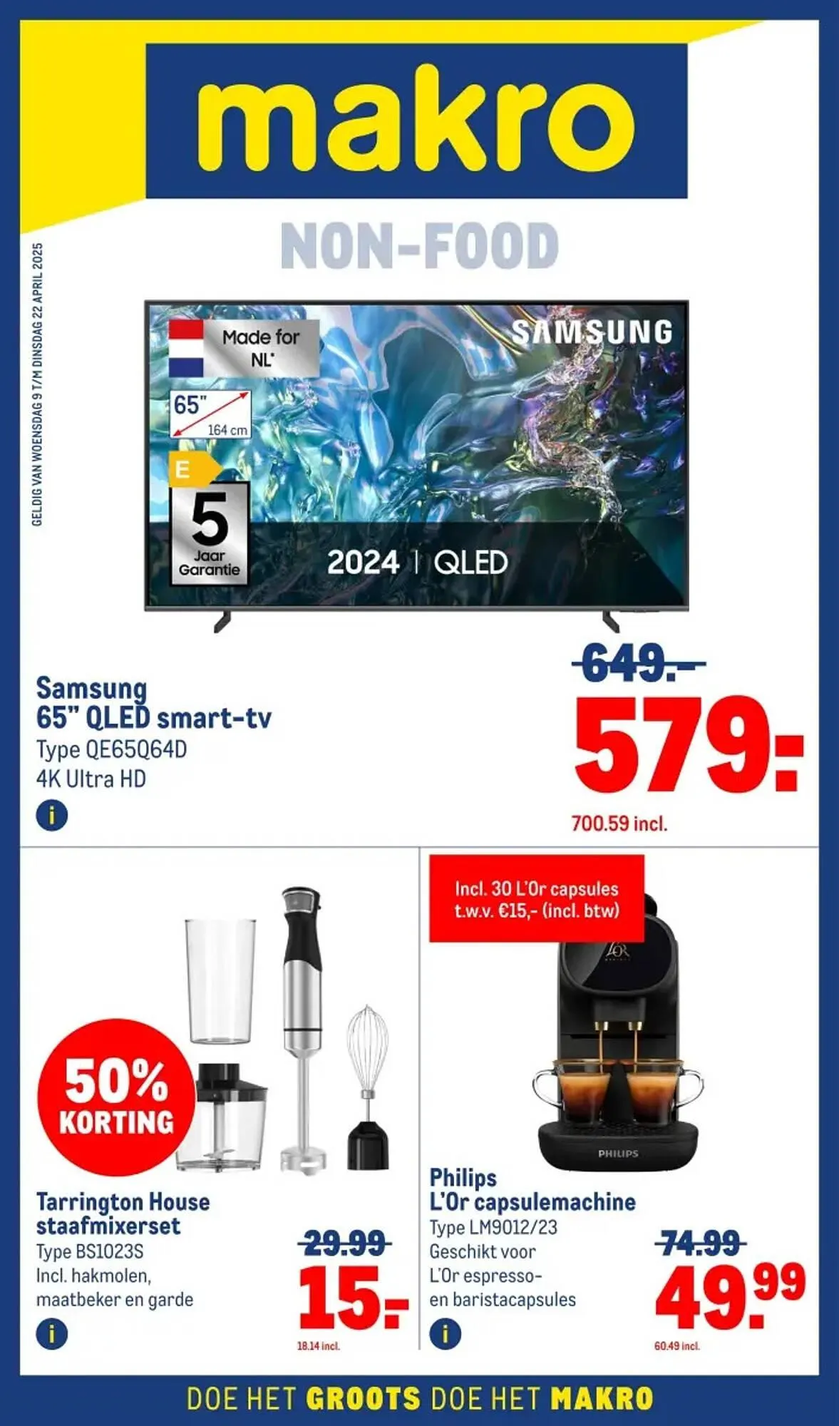 Makro folder van 9 april tot 22 april 2025 - Folder pagina 1