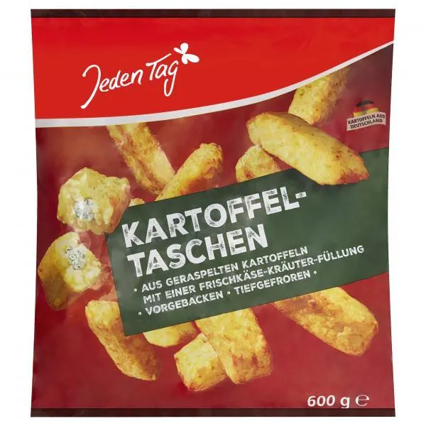 Jeden Tag Kartoffeltaschen Frischkäse-Kräuter 600 g