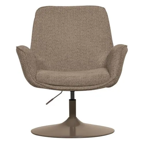 WOOOD verstelbare fauteuil Marten - Polyester - Zand - 91x79x76
