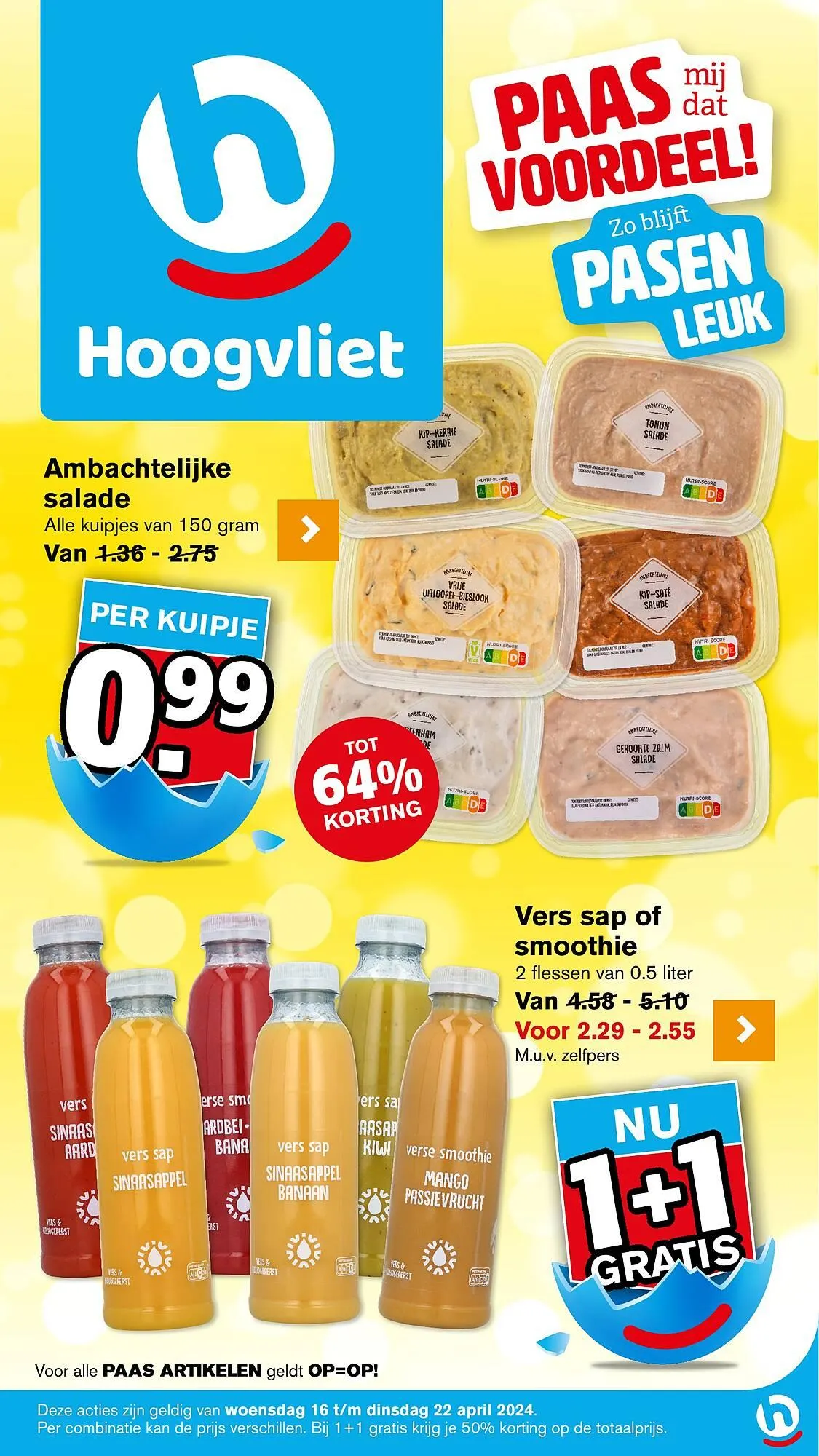 Hoogvliet folder van 16 april tot 22 april 2025 - Folder pagina 1