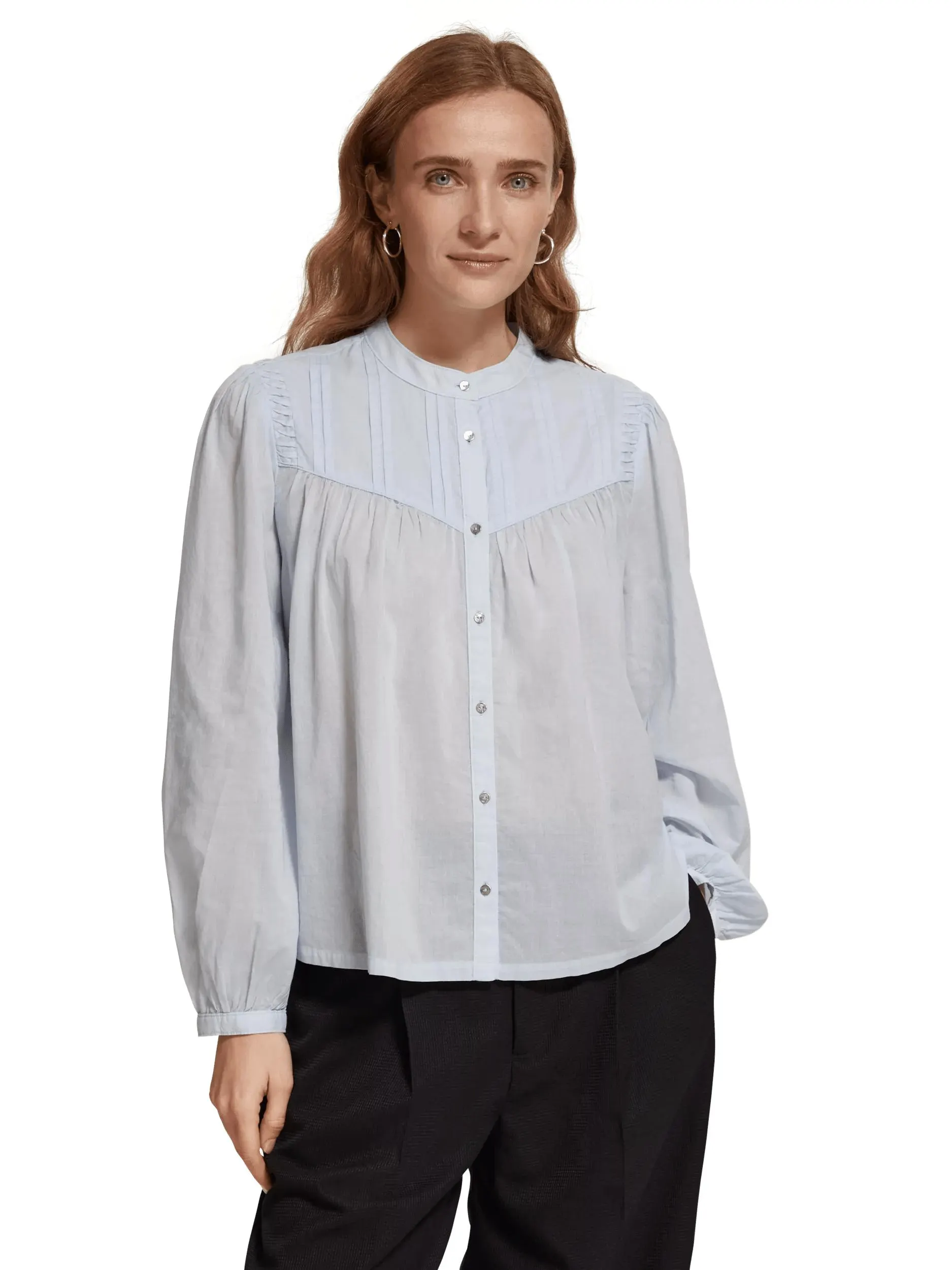Pintuck blouse