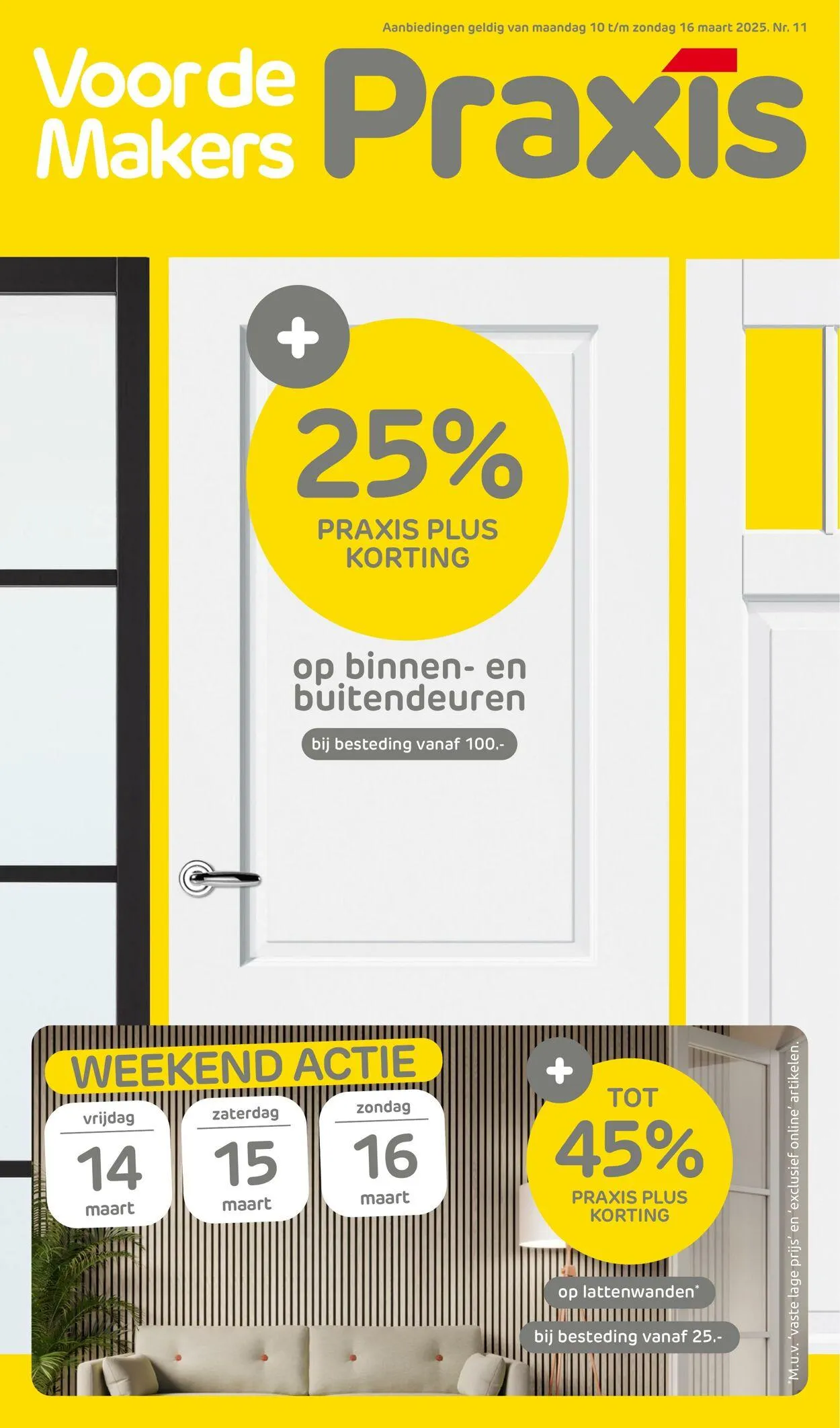 Praxis Actuele folder van 11 mei tot 25 mei 2025 - Folder pagina 1