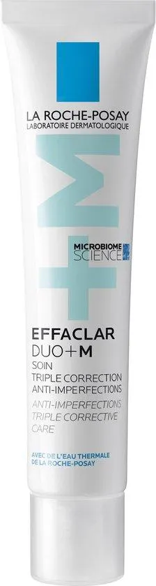 La Roche-Posay Effaclar Duo+M Crème - Nieuwe Formule - voor Vette, Onzuivere Huid met Neiging tot Acne - Helpt Puistjes en Onzuiverheden te Verminderen - met Salicylzuur - 40ml