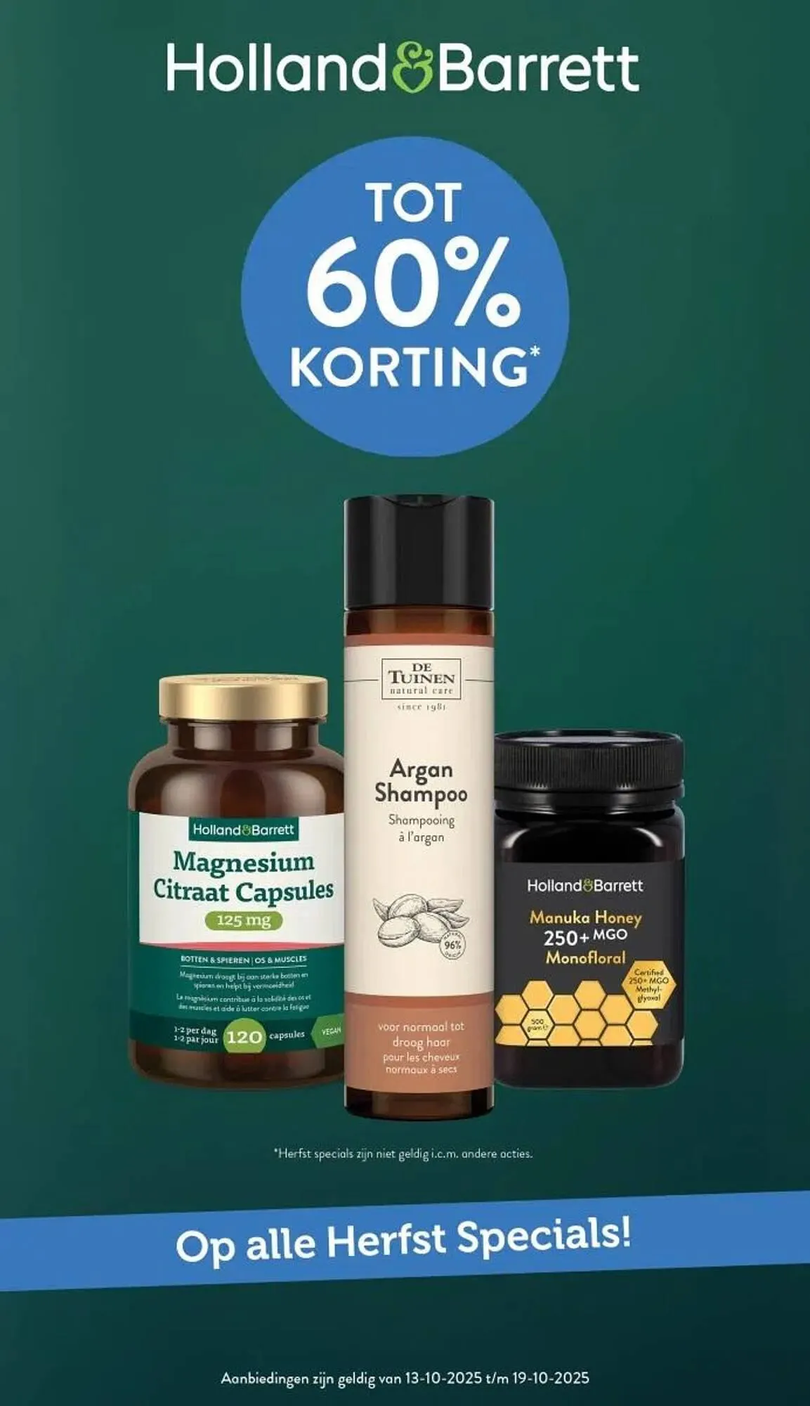 Holland & Barrett folder van 13 oktober tot 19 oktober 2025 - Folder pagina 1