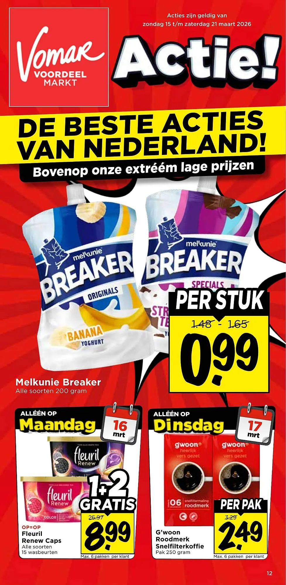 Vomar Voordeelmarkt folder - 1