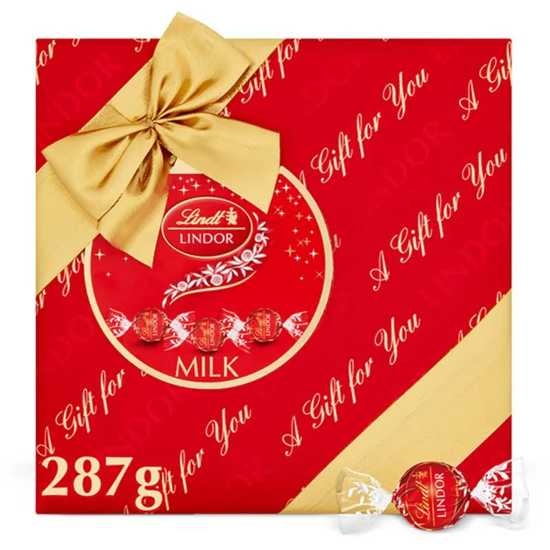 Lindt Lindor melkchocolade kerstcadeau bonbons