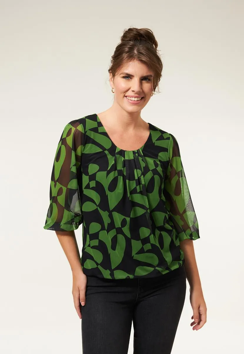 Top print groen