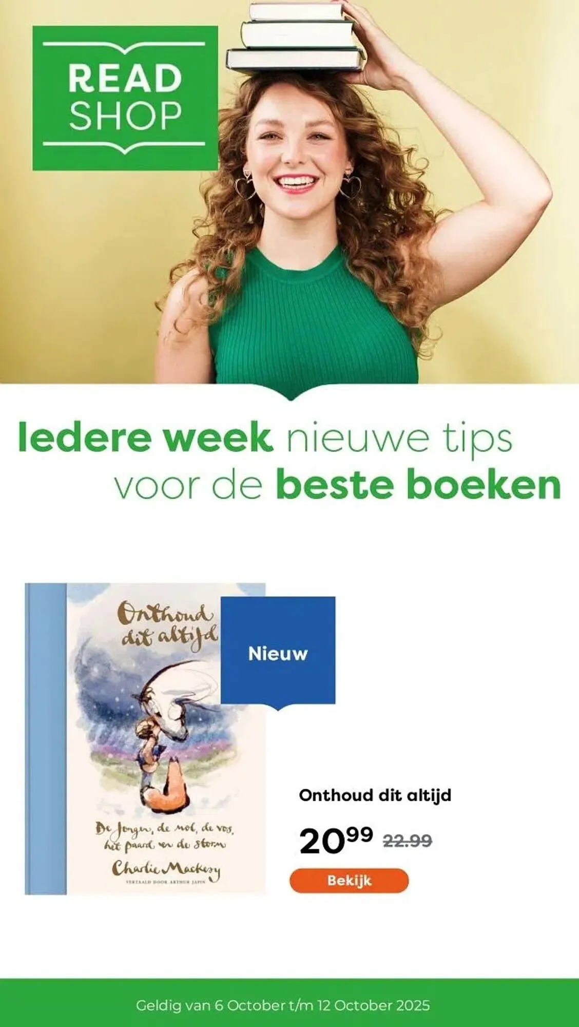 The Read Shop folder van 6 oktober tot 12 oktober 2025 - Folder pagina 1