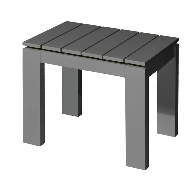 Tuintafel Morris 50x40cm aluminium antraciet - bijzettafel