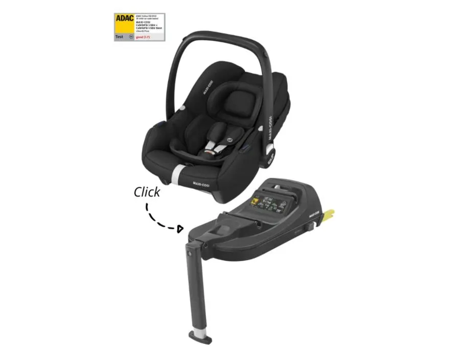 Set | Autostoel Maxi-Cosi CabrioFix I-Size Essential Graphite met Isofixbase