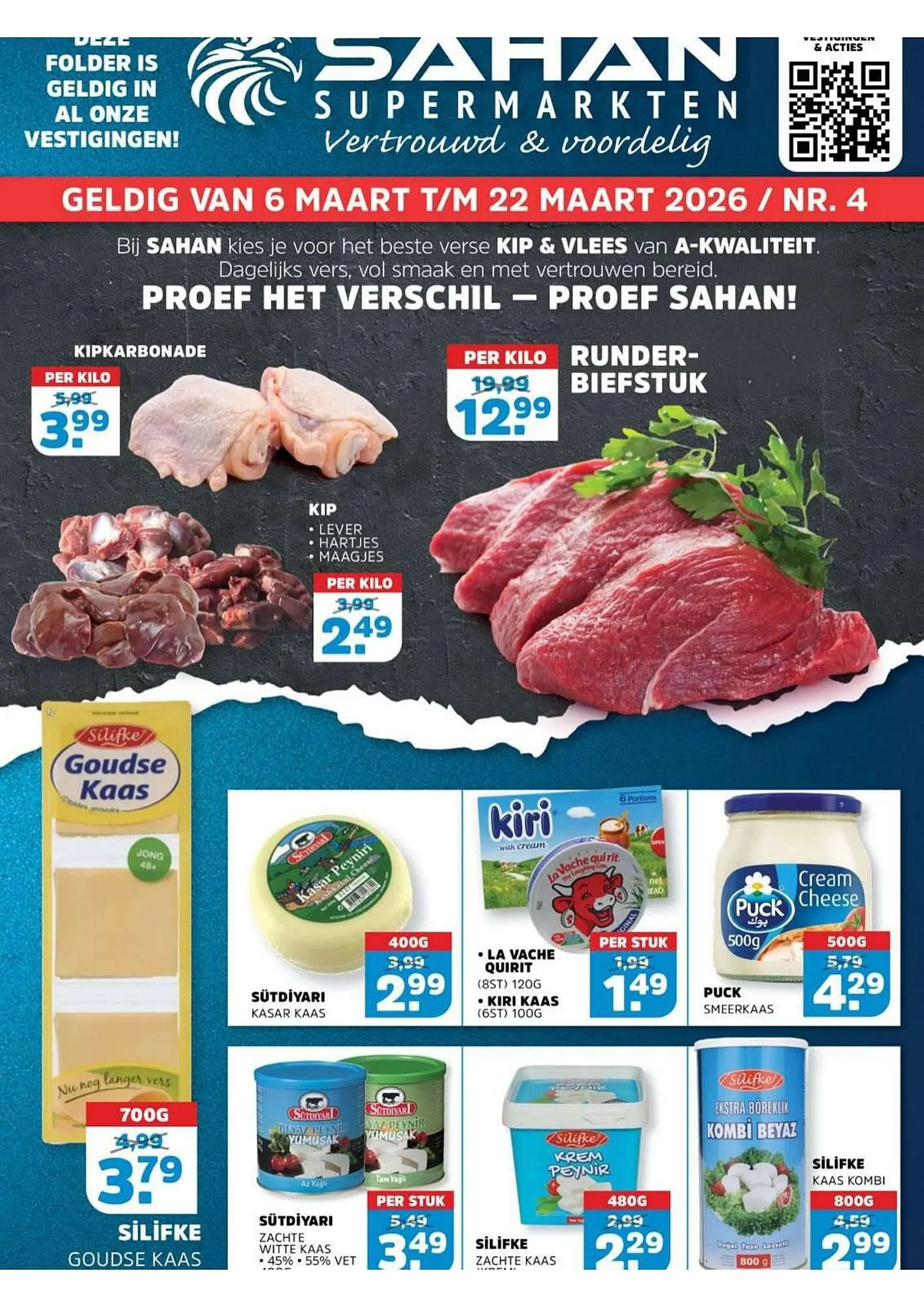 Sahan Supermarkten folder van 5 maart tot 22 maart 2026 - Folder pagina 1