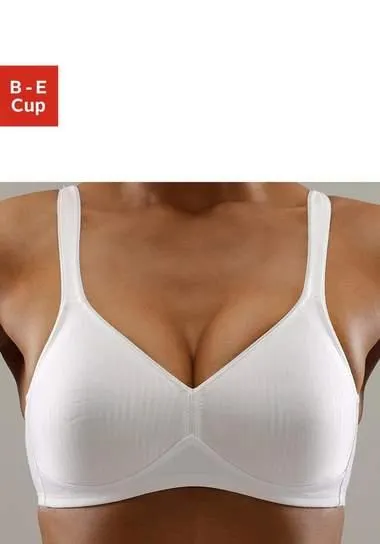 Triumph Bh zonder beugels Modern Soft Cotton N subtiel gestreept, met vormgevende cups zonder vulling