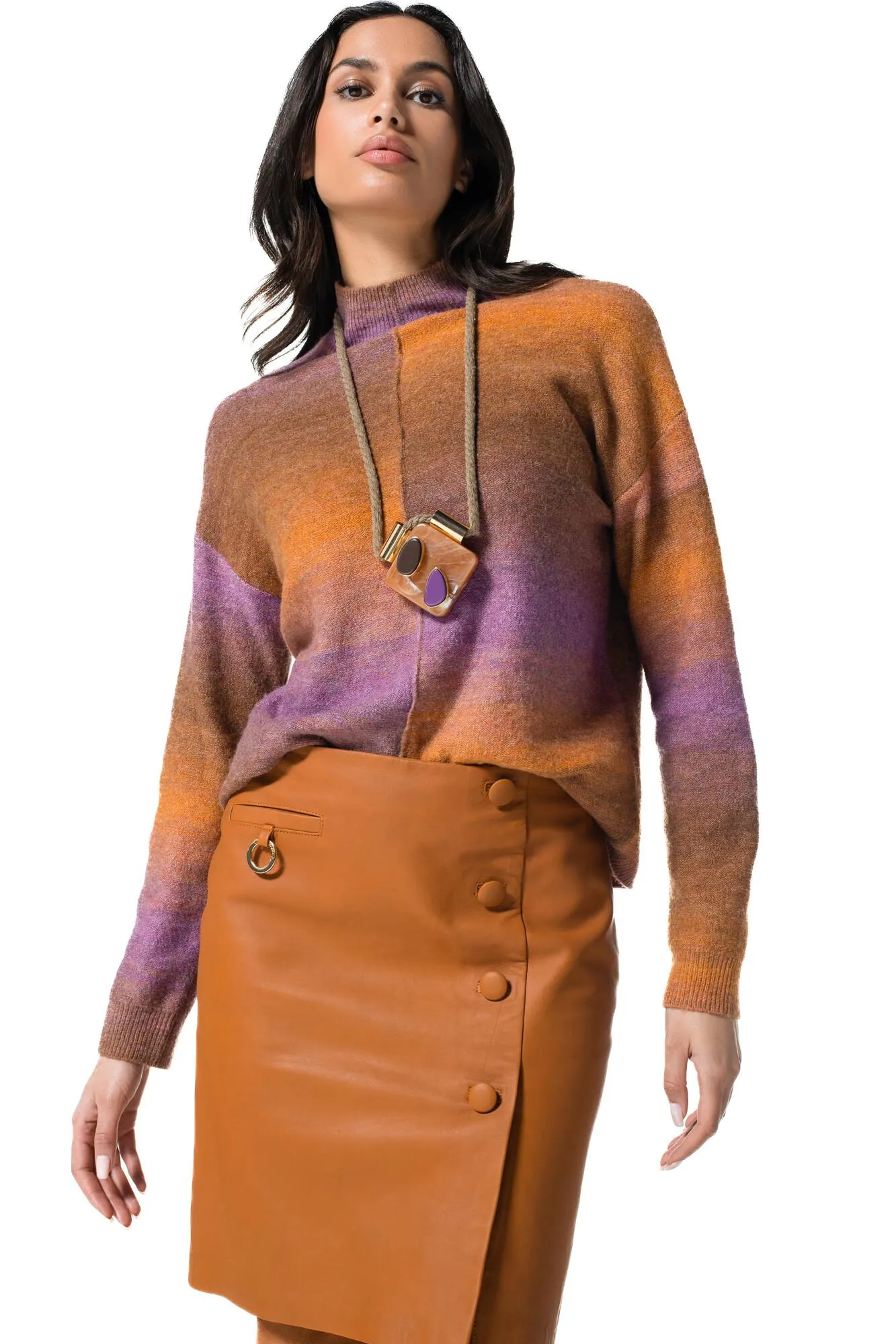 4300-49 / halsketting met fantasiesteentjes