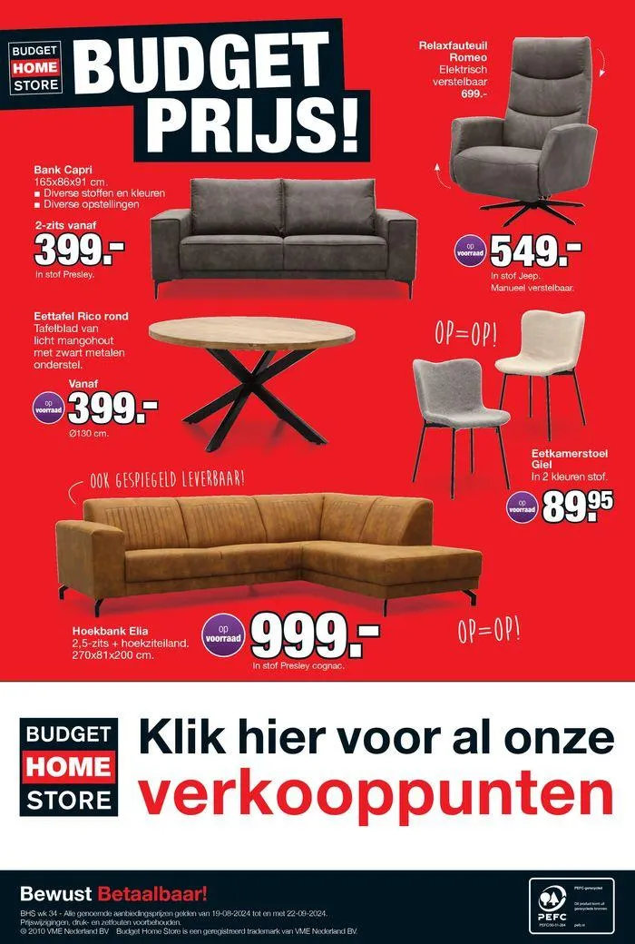 Budget Home Store folder van 20 augustus tot 3 september 2024 - Folder pagina 12
