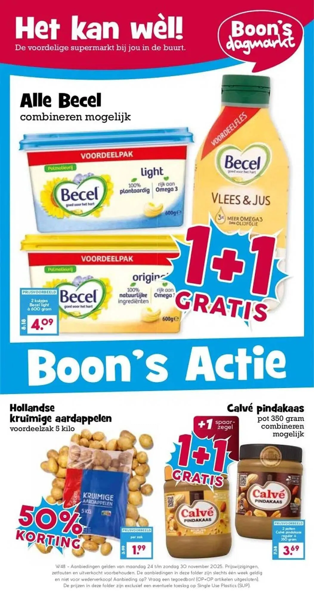 Boon`s Markt folder van 24 november tot 30 november 2025 - Folder pagina 1