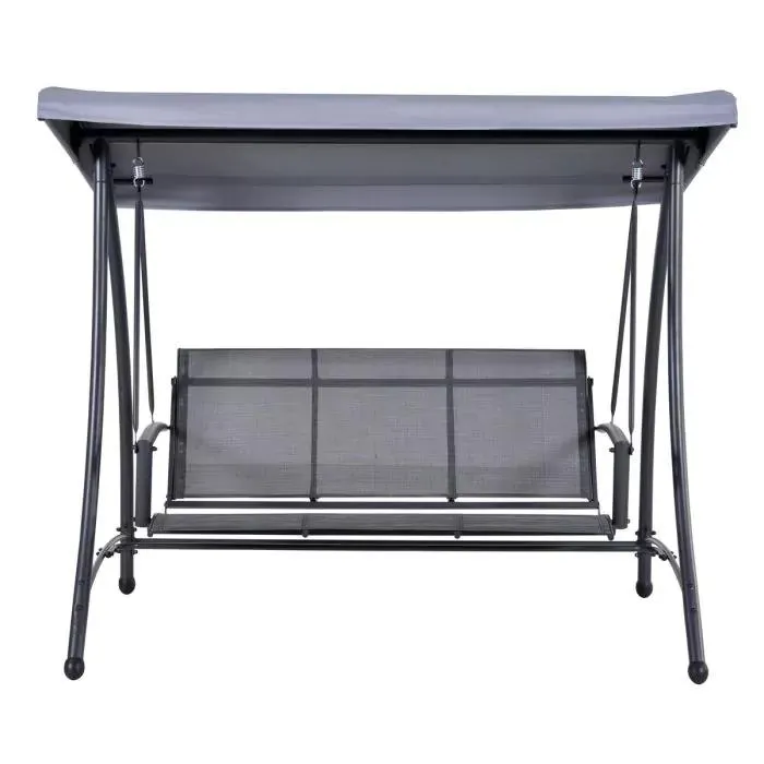 Rubens schommelbank driezits donker grijs-antraciet