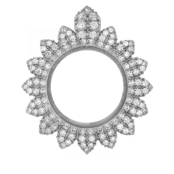 MY iMenso Mezza (24mm) medaillon with cz sun (925/rhod-plated)