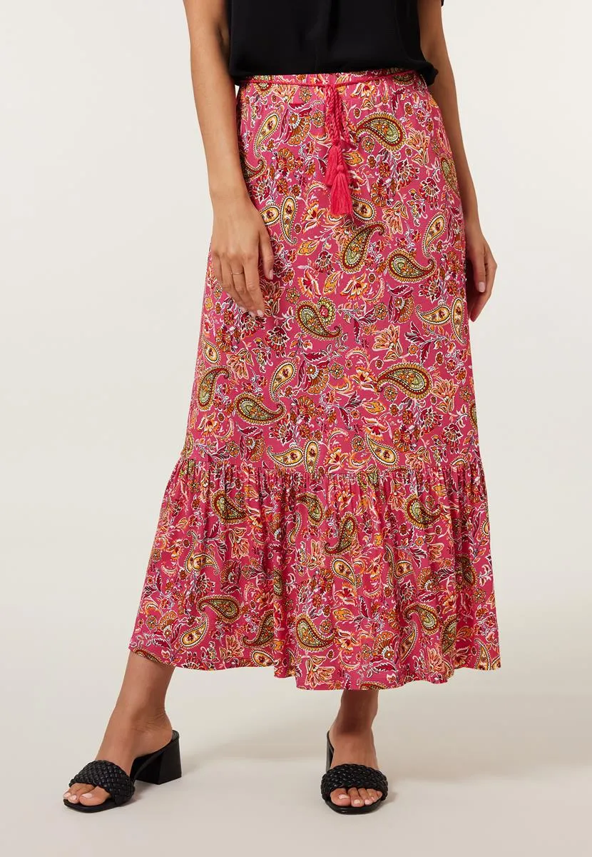 Rok print roze