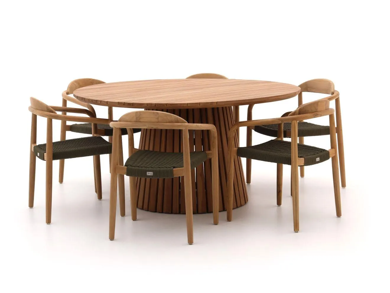 Bellagio Berbaro/Santa Severina ø150cm dining tuinset 7-delig stapelbaar