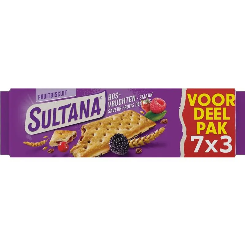 Sultana Fruitbiscuit bosvruchten