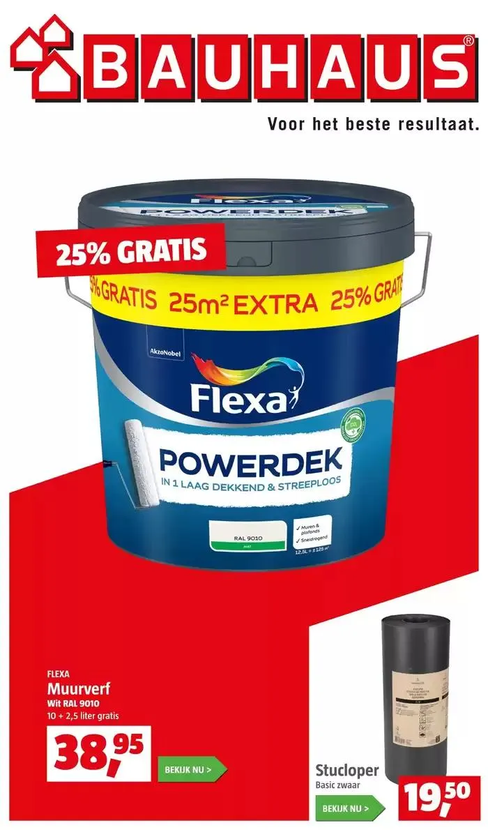 Folder Bauhaus van 18 oktober tot 1 november 2024 - Folder pagina 1