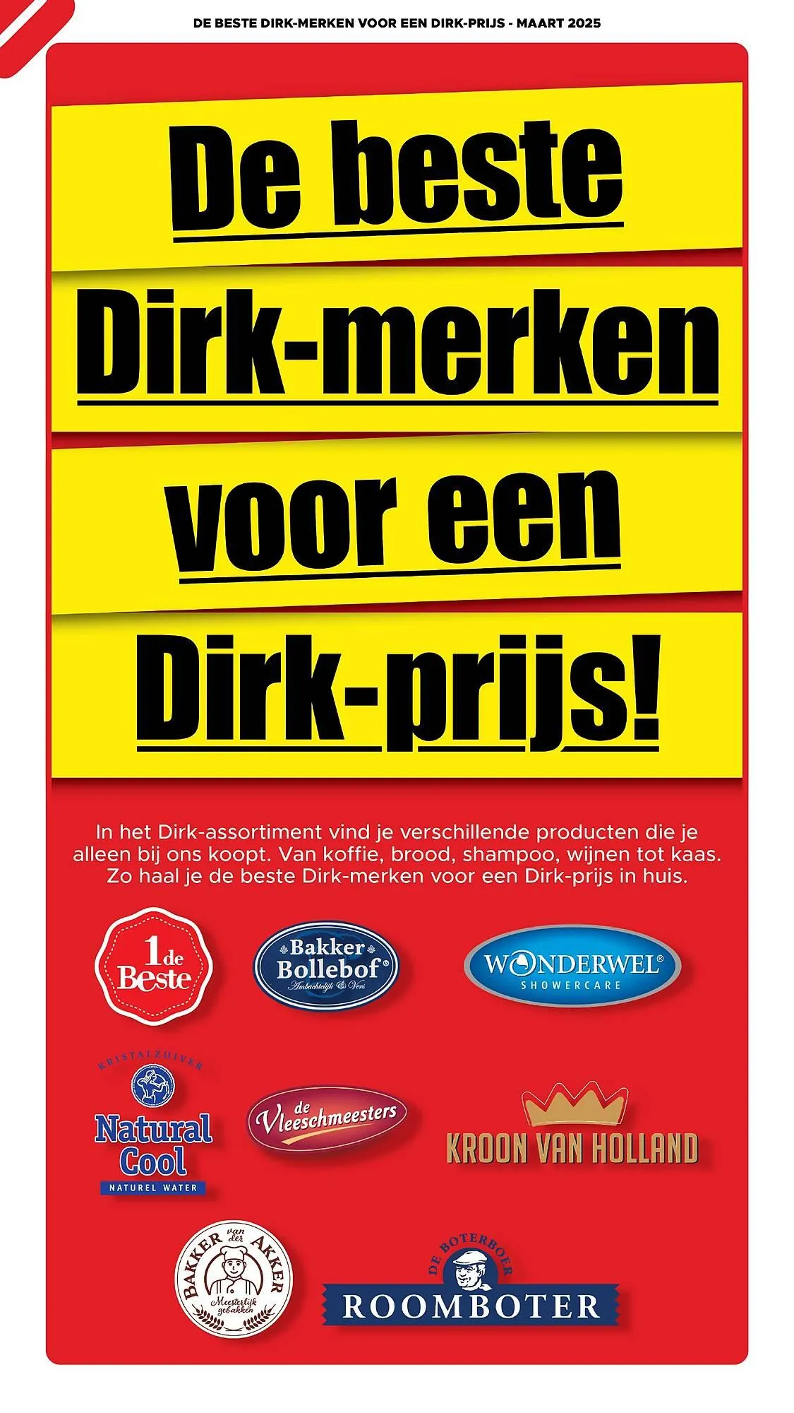 Dirk folder van 7 maart tot 31 maart 2025 - Folder pagina 1