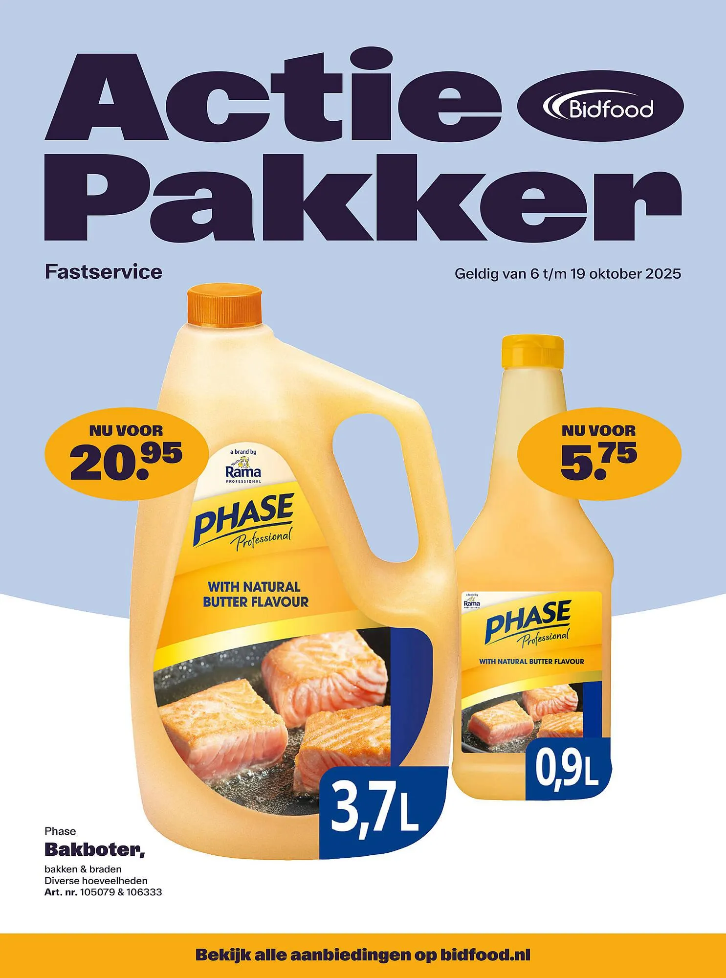 Bidfood folder van 6 oktober tot 19 oktober 2025 - Folder pagina 1