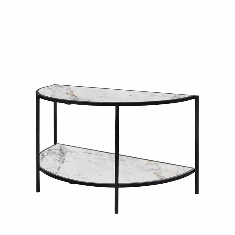 Sidetable Mara 80cm wit marmer