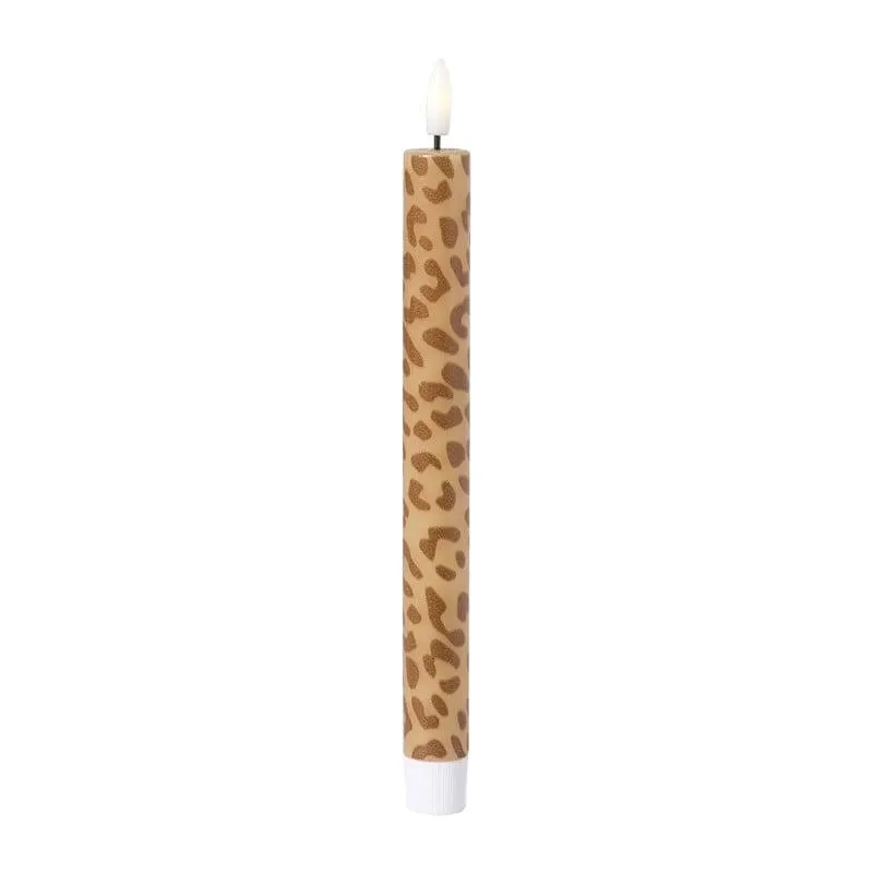 LED dinerkaars animal - bruin - ø2.2x24.5 cm