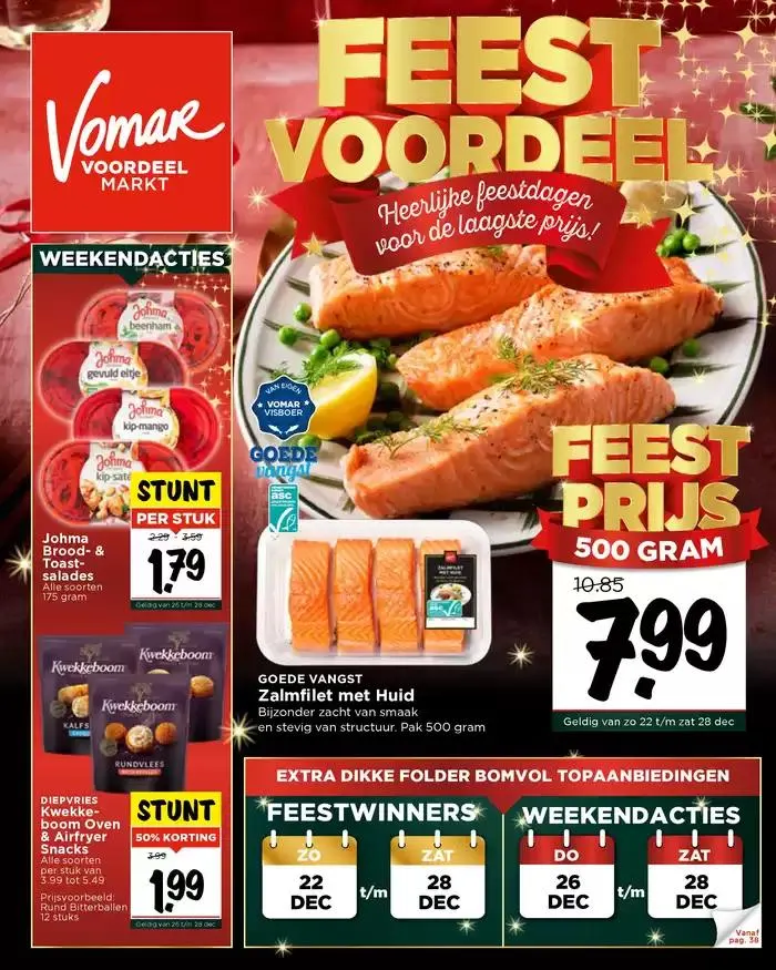 Folder van volgende week van 22 december tot 28 december 2024 - Folder pagina 1