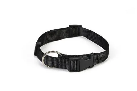 Beeztees Verstelbaar - Halsband - Nylon - Zwart