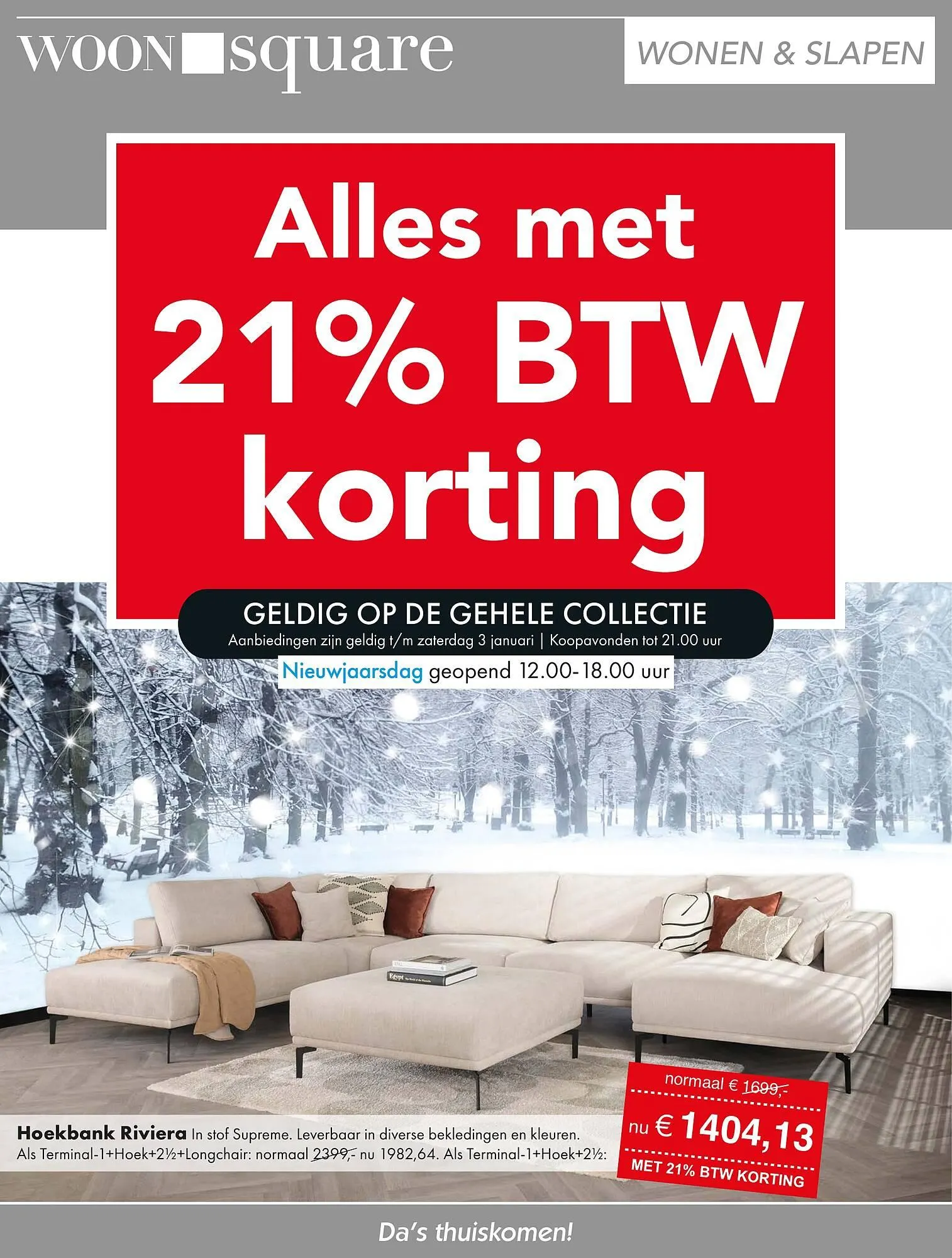 Woonsquare folder van 29 december tot 3 januari 2026 - Folder pagina 1