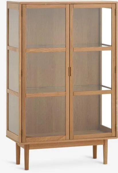 Vetrina VESTERBY bassa 2 ante rovere naturale