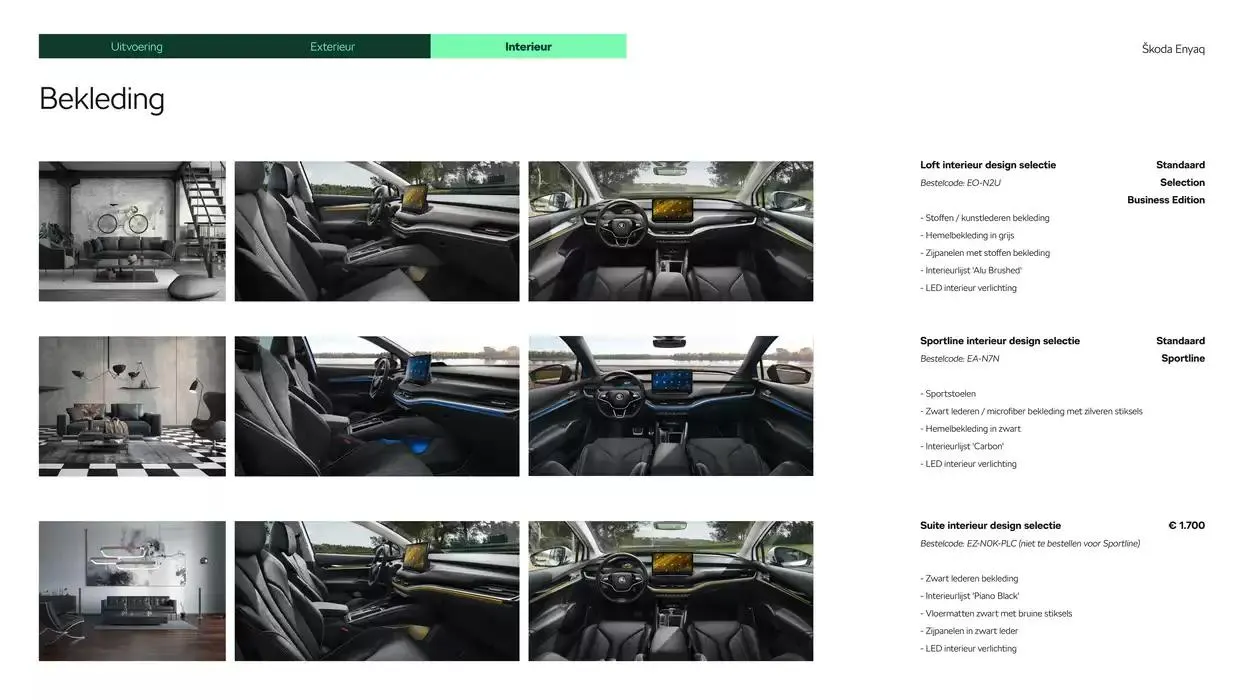 Škoda Enyaq prijslijst per 1 oktober 2024 van 6 december tot 6 december 2025 - Folder pagina 12