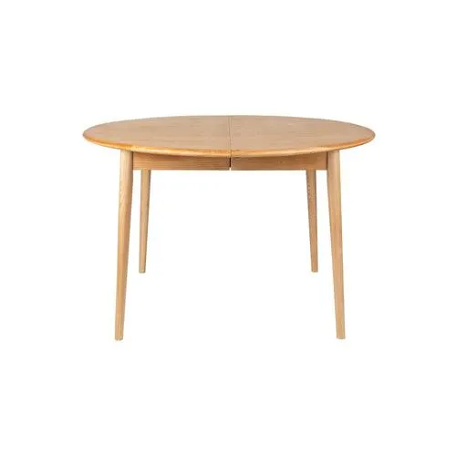 Zuiver Twist Uitschuifbare Eettafel Rond 120/160 cm Eikenhot - Beige