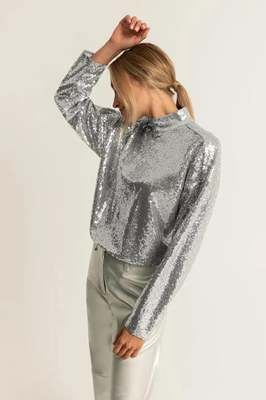 Top met pailletten