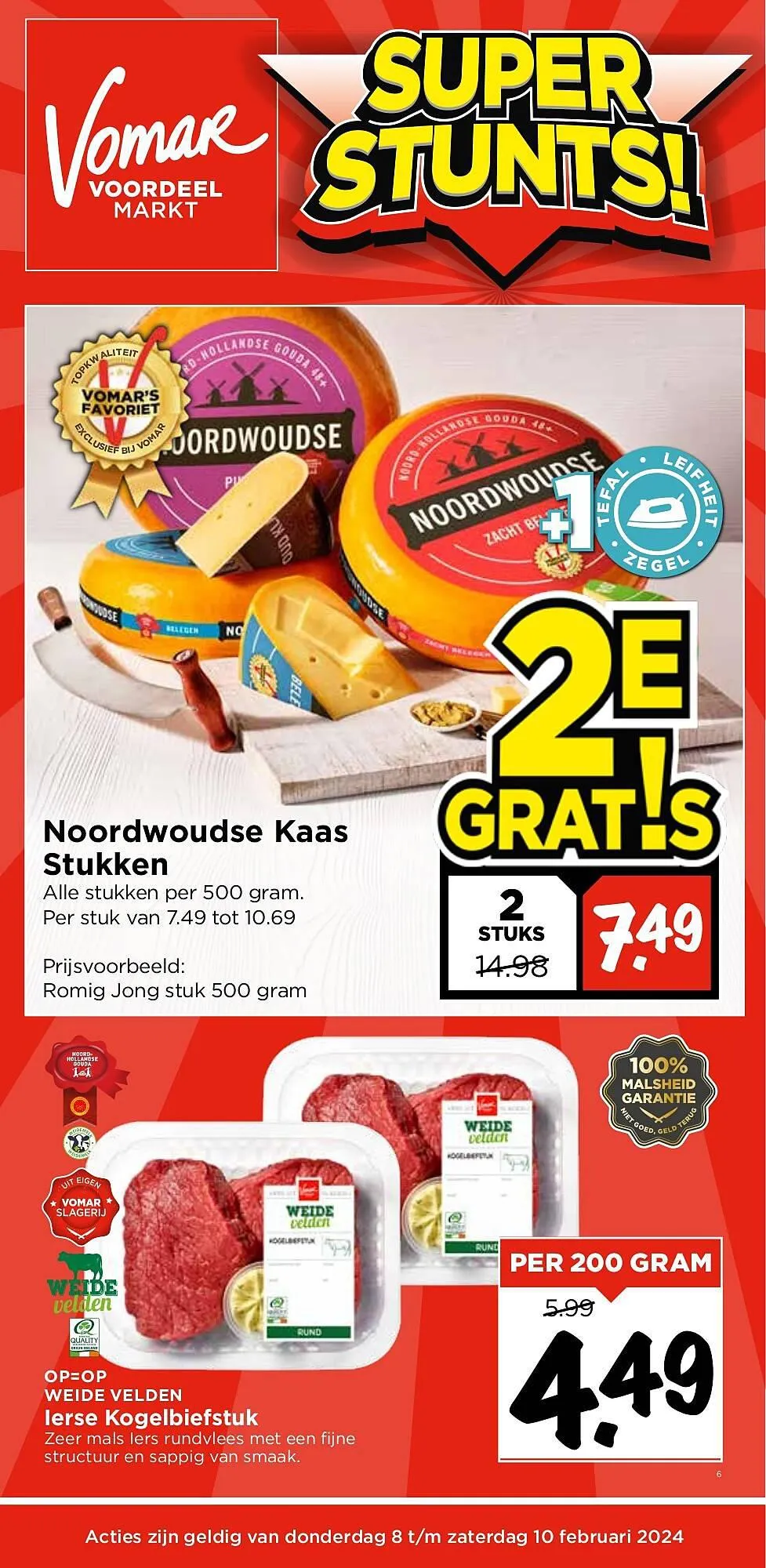 Vomar Voordeelmarkt folder weekend van 7 februari tot 10 februari 2024 - Folder pagina 1