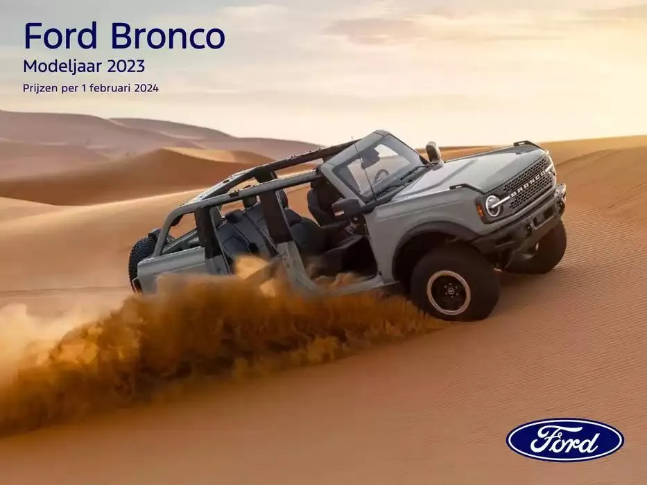 Ford Bronco van 19 november tot 30 juni 2025 - Folder pagina 1
